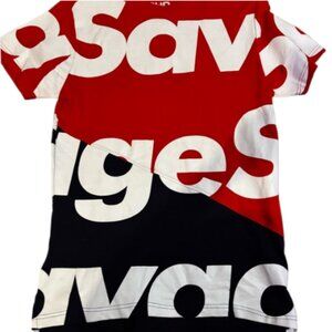 AHP Men's Red and Black Graphic T-Shirt, Medium